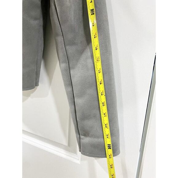 LOFT Women's Asymetrical Sherpa Gray Suede Moto Jacket Sz Small - Picture 8 of 11